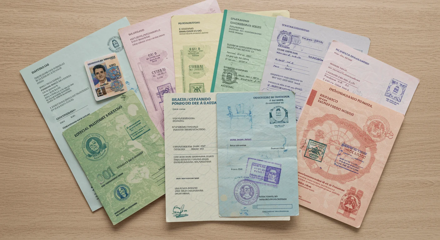 LOAS: Desvende o Benefício que Garante Dignidade e Segurança Financeira (Mesmo Sem Contribuir para o INSS!) 1 Mesa organizada com documentos essenciais para solicitação do BPC LOAS: RG, CPF, comprovantes de renda, laudos médicos e certidões necessárias para o benefício assistencial